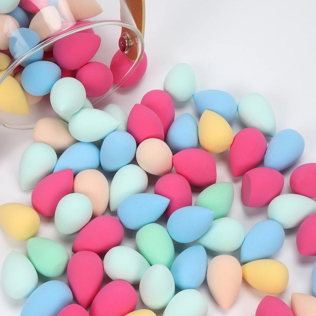 10/20/30/50/100Pcs Mini Makeup Sponge, Expands When Exposed to Water, Suitable for All Skin Types