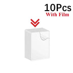 50/1Pcs Transparent Card Sleeve with Protective Film Clear Card Holder Idol Photo Game Baseball Card Holders Cover 35PT 3"x4"