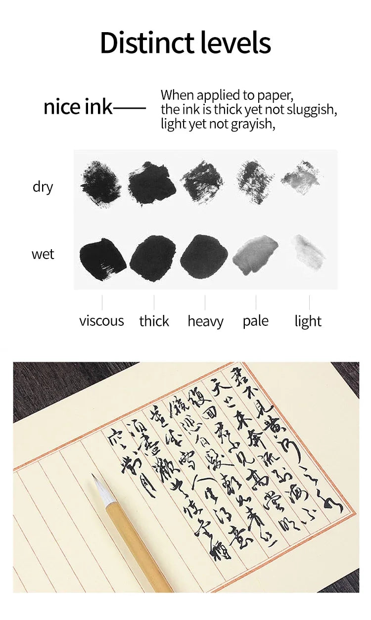 Professioanl Sumi Liquid Ink 100ml / 200ml / 500ml for Traditional Calligraphy and Brush Painting Chinese Ink Writing Artworks