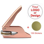 Embosser Stamp Customized Private Logo Customization Library Book Invitation Wedding Embossing Stamp Company Paper Leather Seals