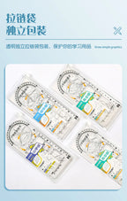 Multi -function Ruler Set Drawing Geometry Protractor Spirograph Ruler Students Mathematics Drafting Tools
