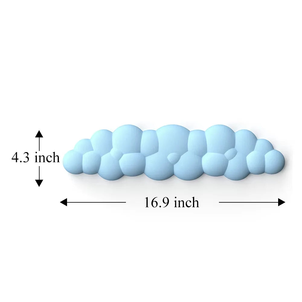 Keyboard Cloud Wrist Rest Pad Anti-Slip Desk Mat Memory Foam Palm Rest Ergonomic Mouse Pad Typing Wrist Rest for Office