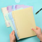 10Pcs Binding Spines Snap Split Binder Rings Learning Cards A4 A5 A6 Notebook Loose Leaf Stationery Office Supplies Plastic