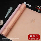 Sumi Art Wax Dye Pearlescent Ink Colorful Half Ripe Rice Paper Xuan Paper Scroll Multicolor Brush Calligraphy Creation Work Roll