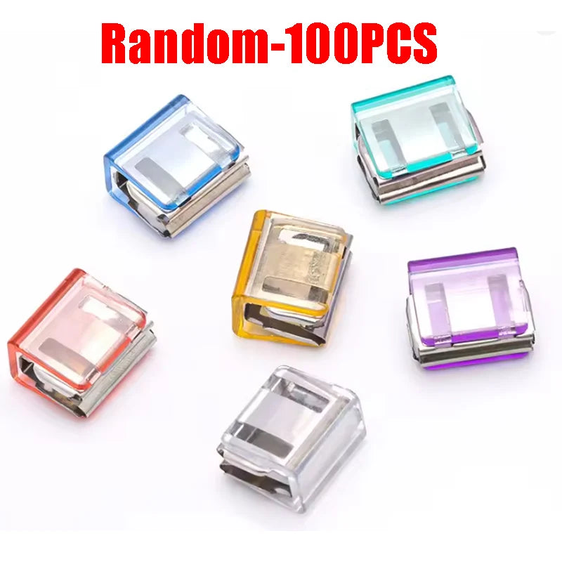 Creative Push Clip for File Organization Test Paper Storage Classification Folder Binder Sturdy Sliding Clip for Documents Books