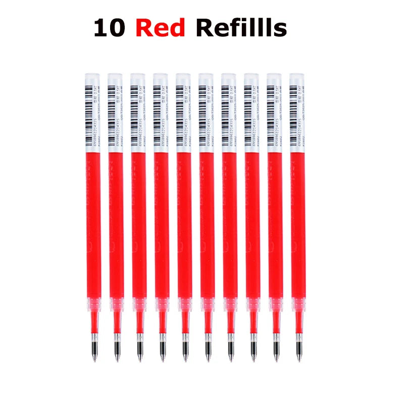 KACO Gel Pens Press Signature Pen Stationery Metal Pen Clip 0.5mm Black Ink Quicking Drying Large Capacity 800M Smooth Writing