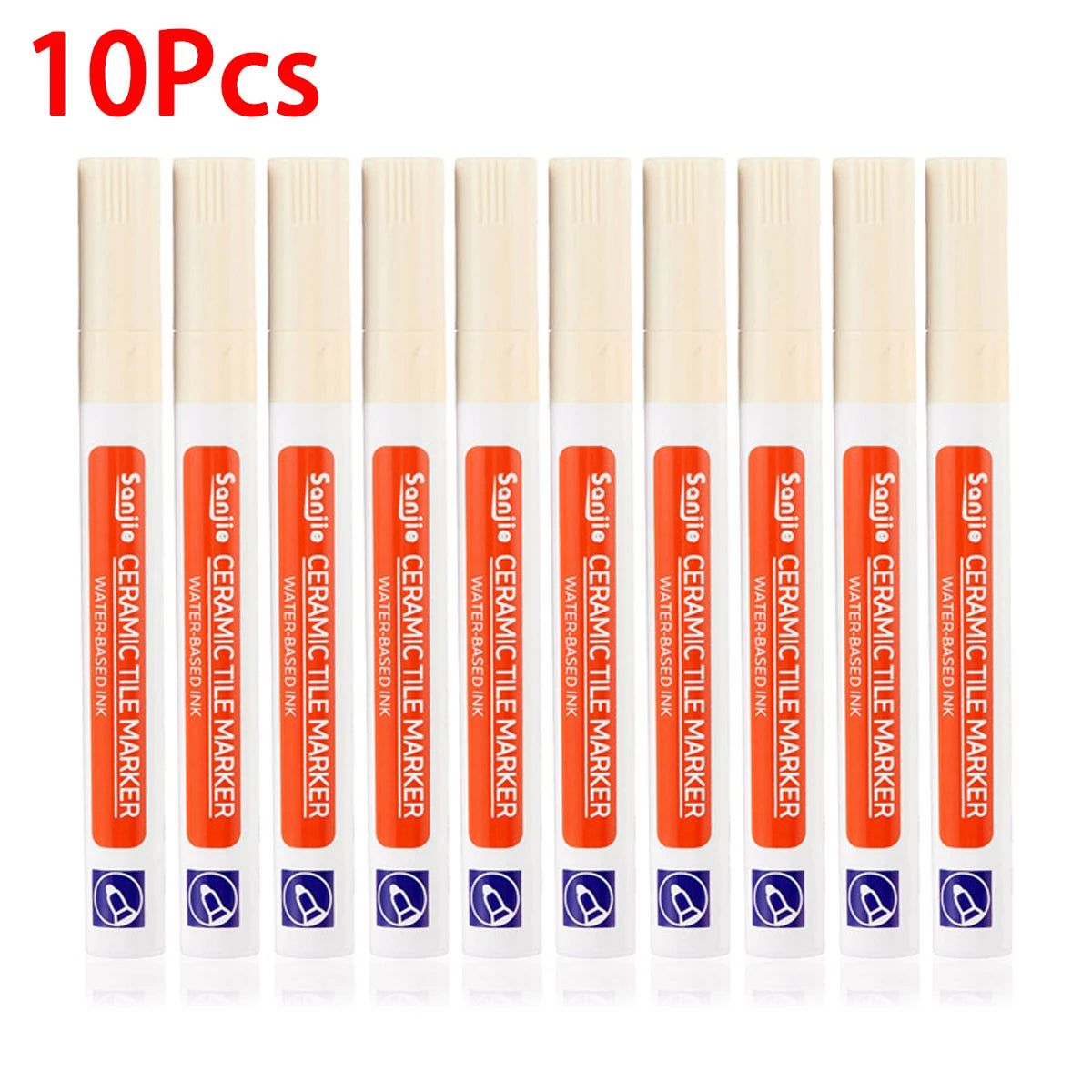 1Pcs Waterproof Ceramic Tile Grout Marker Pen, White Tile Repair Pen with Anti-Mold Filler, Bathroom Floor Tile Gap Cleaning Pen