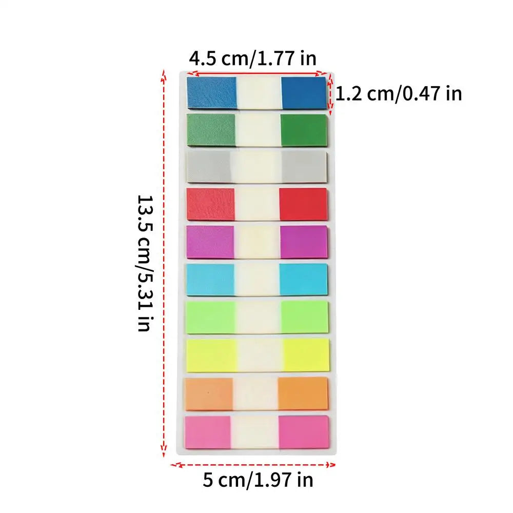 Sticky Index Tabs Colored Reading Marker Labels Planners Sticky Notes Tab for Students Teachers School Home Office Work Notebook