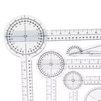 Protractor Goniometer  Goniometer Set PVC Transparent Clear Scale Wear Resistant Angle Ruler for Orthopedics