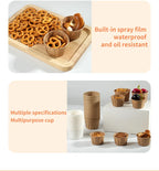 100/200pcs Disposable Paper Leak-proof Food Dipping Cup 0.75/1/2 oz Cup Suitable For Medicine Dispensing Supermarket Tasting Cup