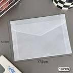10PCS Semi-transparent Sulfuric Acid Paper Envelopes For DIY Postcard Card Storage Bag Wedding Invitation Gift Packing Bag