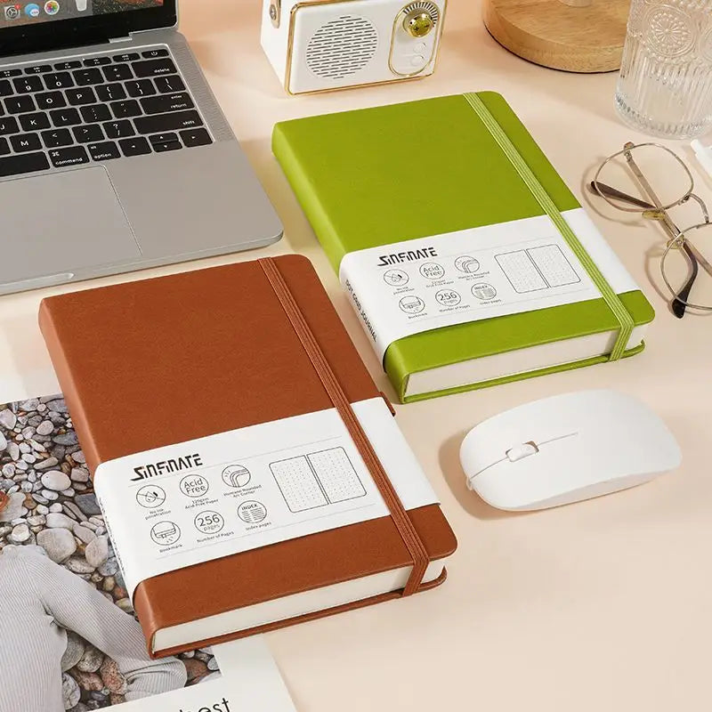 Cuaderno A5 Dotted Notebook Bullet Hardcover Diary 120gsm Journal Creative Trend Portable Solid Color 4 Color Dot Grid Notebooks
