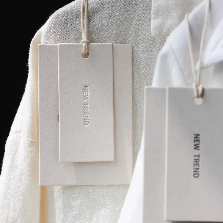 Custom Printed Hang Tags Labels for High Quality Cloth Personalized Paper Hangtags Handmade Label for Various Business Use