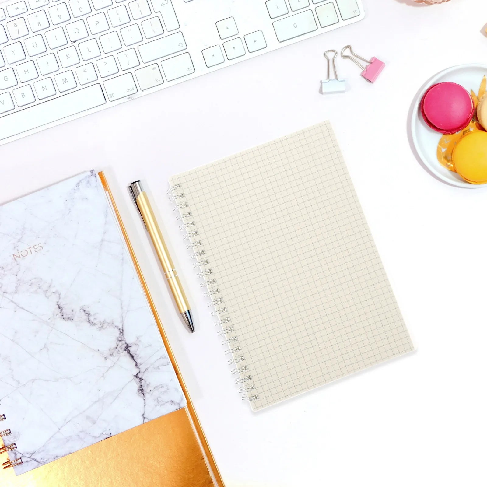 2Pcs Spiral Math Notebooks Graph Note Pads for School Office Daily Planner Journal Math Notepad Students Coil Notepad