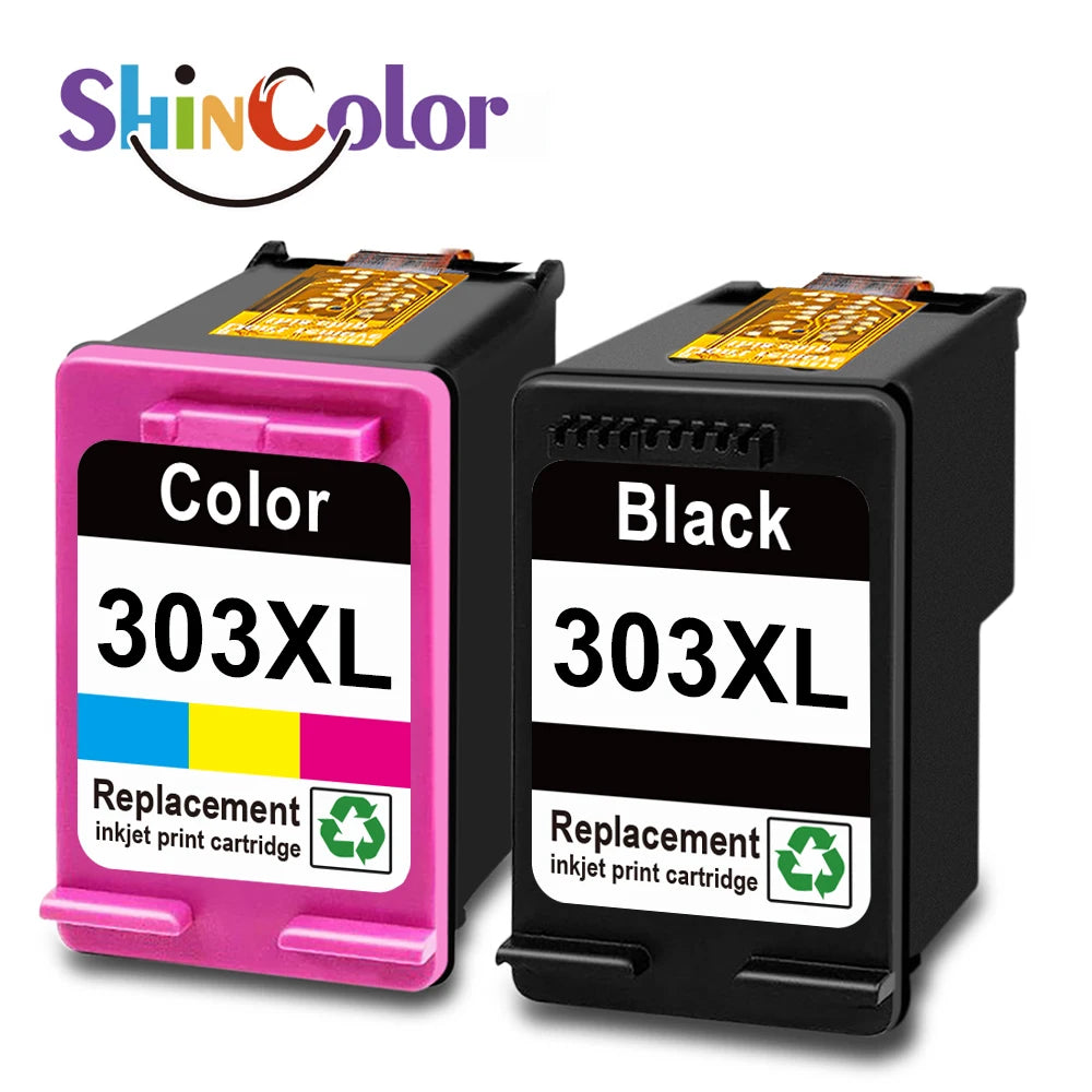 ShinColor for HP303 Xl 303xl Premium Color Inkjet Ink Cartridge For HP303 For HP ENVY Photo 6220 6230 6232 Printer