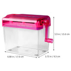 Small Manual Shredder Portable Hand Operated Paper Shredder for Confidential Document Destruction Office Supply Household School