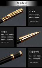 High Quality Luxury Metal Gel Pen Sculpture Pattern Roller Pen Office School Stationary Pen Customized Logo Name Gift