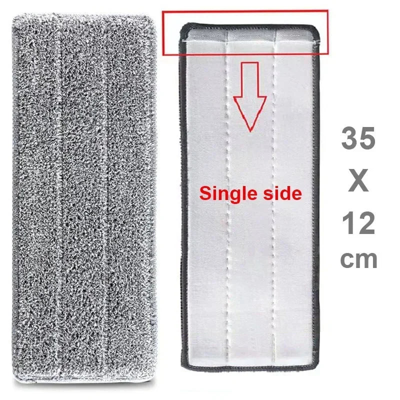 Replace Mop Head Microfiber Replacement Head Floor Cleaning Cloth Pads Flat Squeeze Hand Free Wringing Tools for Home, Kitchen