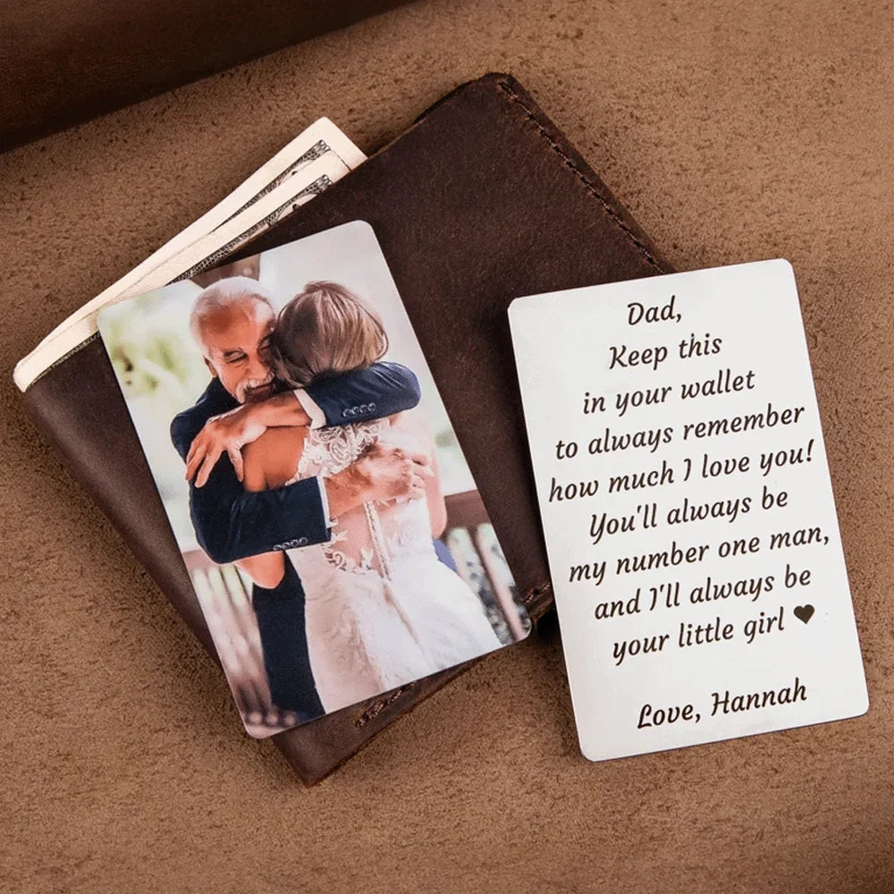 Customized Photo Wallet Card Text VIP Metal Card Personalized Aluminum Sheet Thin Design Picture Business Waterproof Card Gift