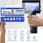 Phezer P15 Handheld Inkjet Printer 12.7/25.4mm Portable Label Printer Expiry Date Batch Code Logo QR Barcode 28 Languages