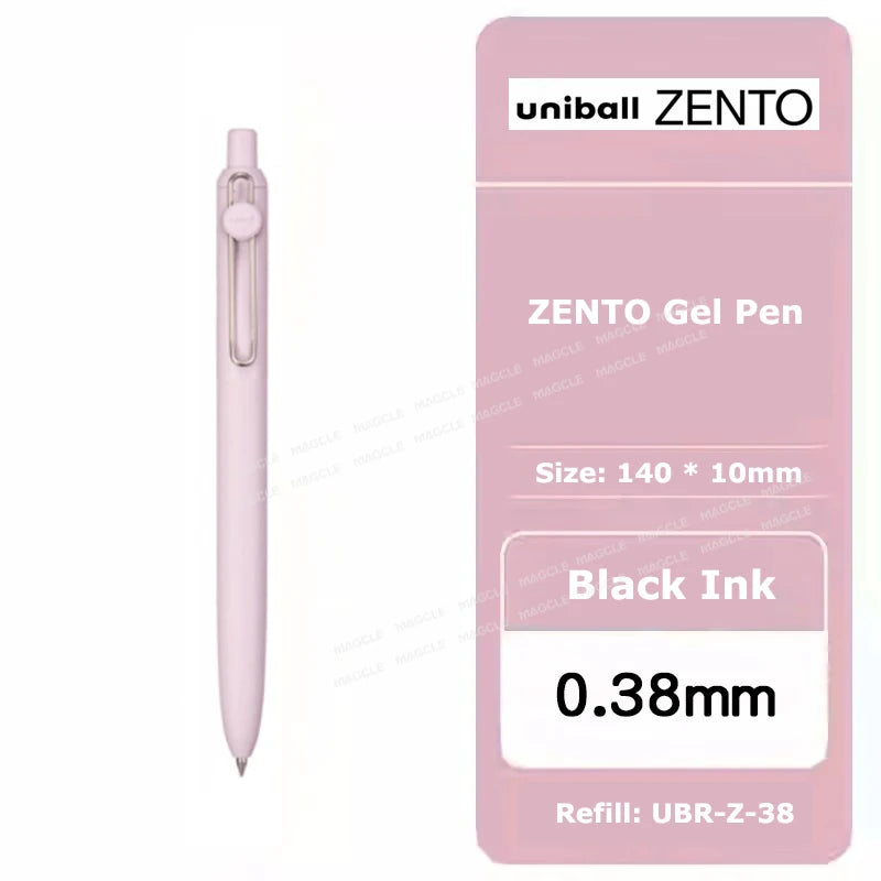 uniball ZENTO Standard 0.38/0.5mm Gel Pens,Water-Based Smooth Writing Roller Ball Pens Fit for a variety of occasions Stationery