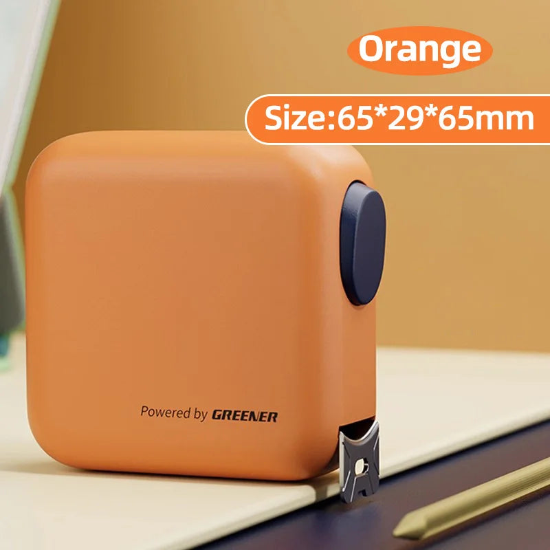 GREENERY 3/5M Meters Metric Tape Measure Fashionable Color Options Anti-Drop Self-Locking Measuring Tape Compact Accurate