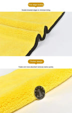 Car Microfiber Cleaning Towels Thicken Double Layer Soft Drying Cloth Towel Car Care Detailing Towel Wash Rags