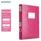 SUNWOOD Plato Series A4 File Organizer Boxes,  Colorful Document Storage Folders, Mixed Colors, FBE4006,FBE4007