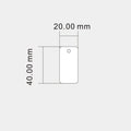 1000pcs Waterproof Hang Tags Transparent Frosted PVC Cards Clothing Hang Tags Price Tag Wear-resistant Durable Thickness 0.27mm