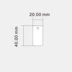 1000pcs Waterproof Hang Tags Transparent Frosted PVC Cards Clothing Hang Tags Price Tag Wear-resistant Durable Thickness 0.27mm