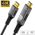 8K DP to HDMI 2.1 Cables  Audio Video Converter Unidirectional Adapter 8K@60Hz 4k@120Hz  For HDTV Projector laptop Monitor