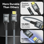 HDMI-compatible Extension Cable 1m 2m Male To Female 8K 60Hz 4K 120Hz HDMI2.1 Extender Cord Connector for PC TV Projector
