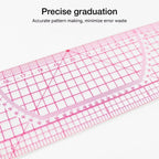 Flexible Clear Metric French Curve Ruler Multipurpose Tailoring Template For Dressmaking Pattern Drafting DIY Sewing Projects