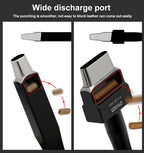 OWDEN Oblong Leather Punch Set for Belt Hole Puncher Oval Hole Strap Watch Band Flat Heavy Duty Leather Craft Hollow Punch