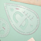 KRABALL Sewing Ruler Set Measure Patchwork Tailor French Curve Ruler for Fabric Drawing Template DIY Sewing Accessories Tool