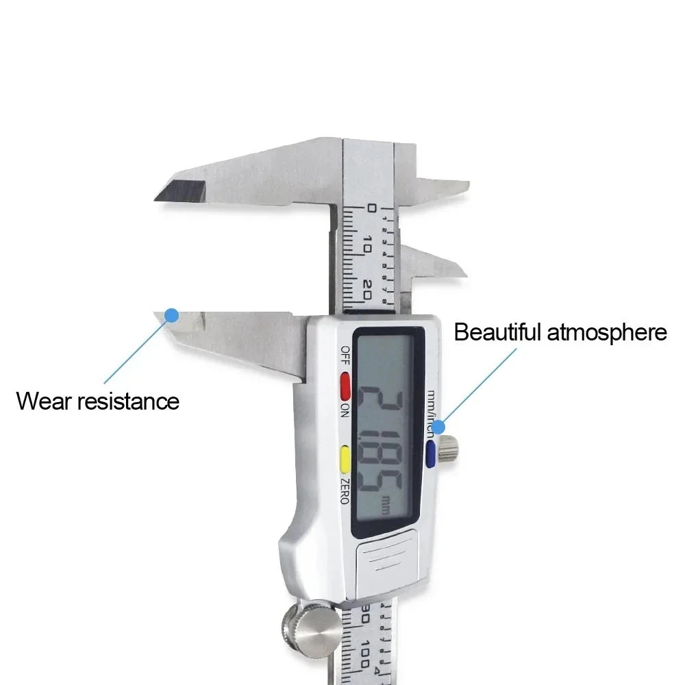 New 6 Inch 150mm Digital Vernier Caliper Micrometer Measuring Tool Depth Ruler Messschieber Paquimetro