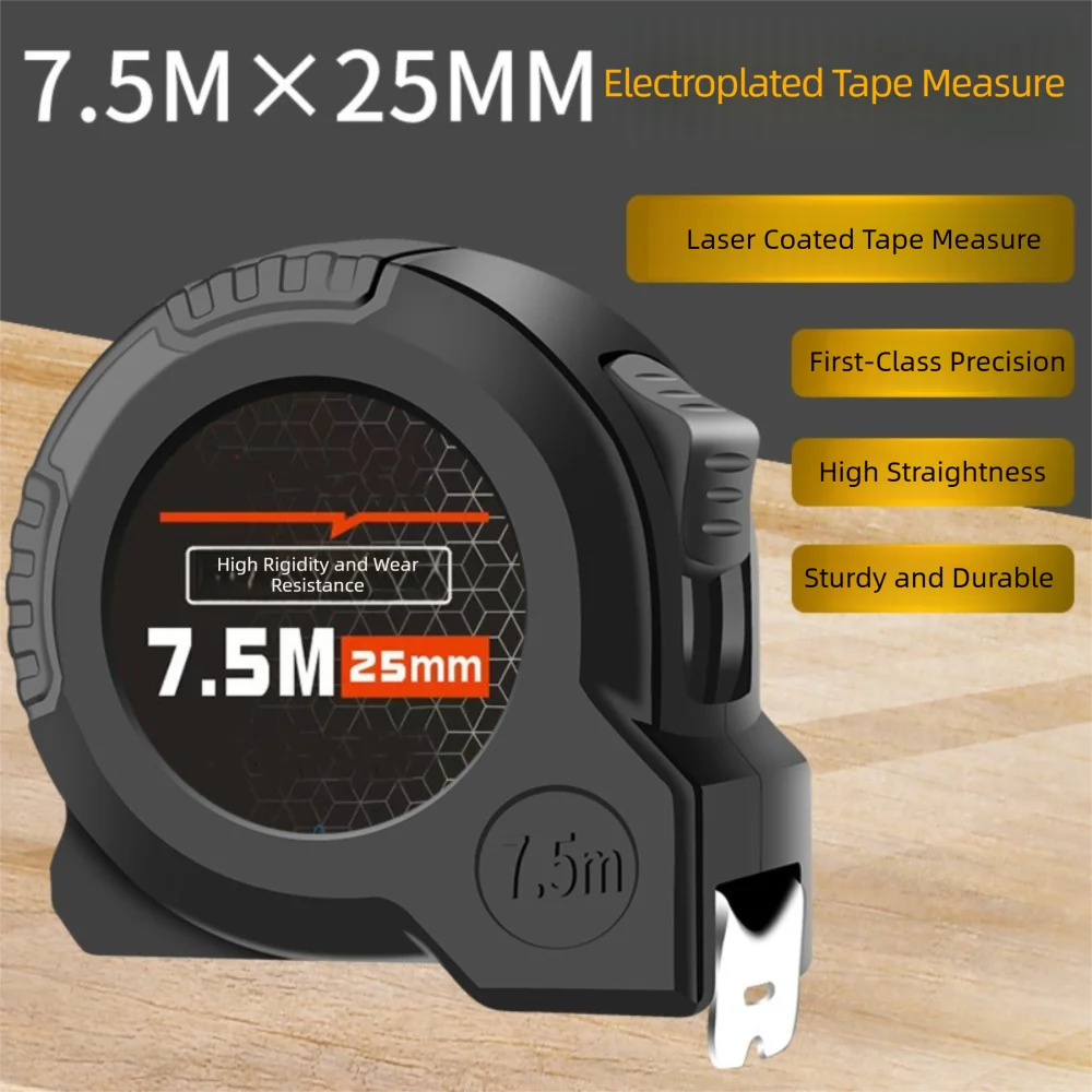 High-precision Portable Thickened Drop-resistant Steel Tape Measure 3/5/7.5/10m Ranging Tool Tape Measure