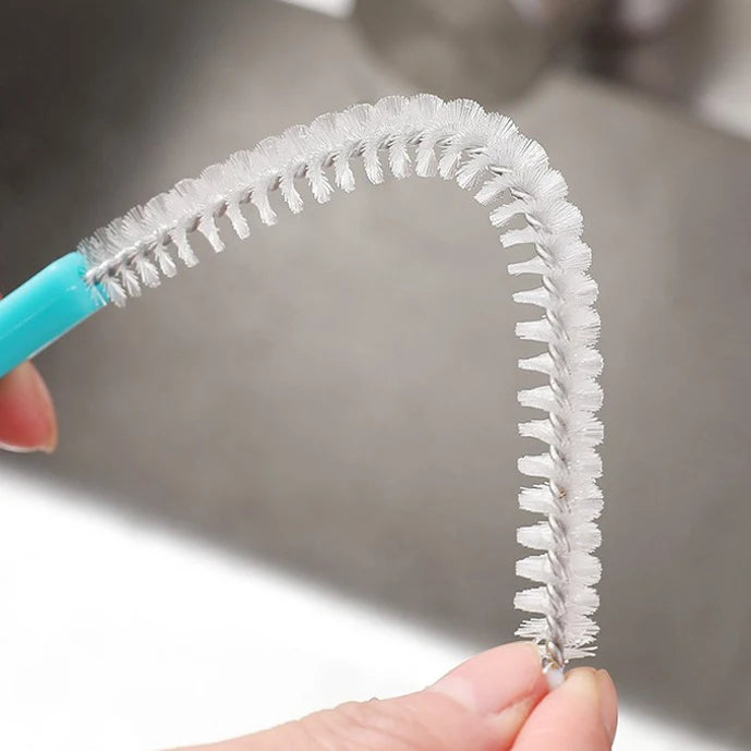 Nylon Spiral Brushes for Straws Glasses Keyboards Jewelry Stainless Steel Feeding Bottle Cleaning Brush High Quality Clean Tools