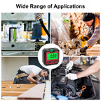 Digital Inclinometer Electronic Goniometer 360° Angle Meter Level Angle Gauge Bevel Protractor Slope Measure Magnetic Base