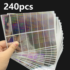 112pcs/240pcs Holographic Labels Tamper Evident Sealing Void Security Stickers for Gift Box Shipping Box Commercial Package