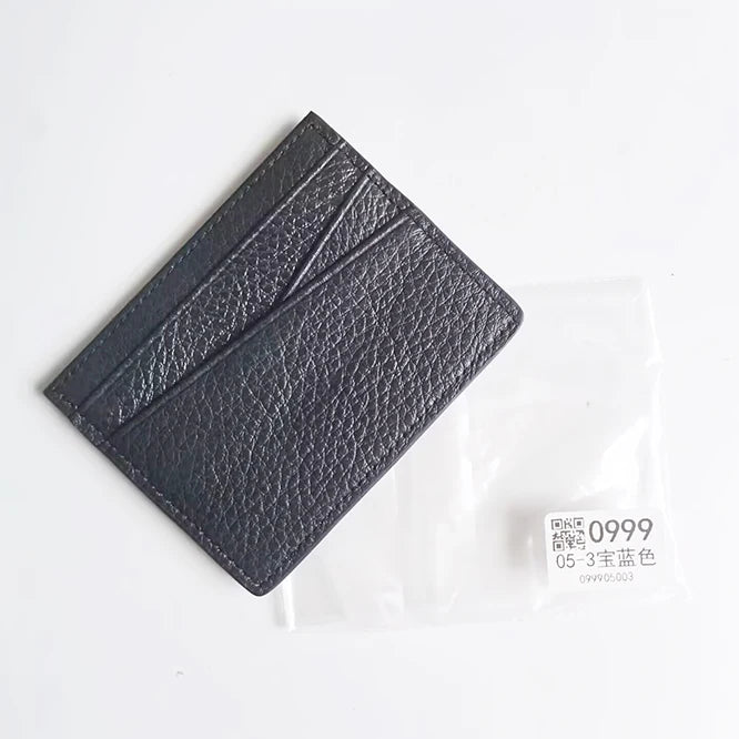Genuine Leather Card Holder Woman Custom Name Designer Wallet Slim Luxury Card Wallet Man Engrave Initials Business Coin Purse