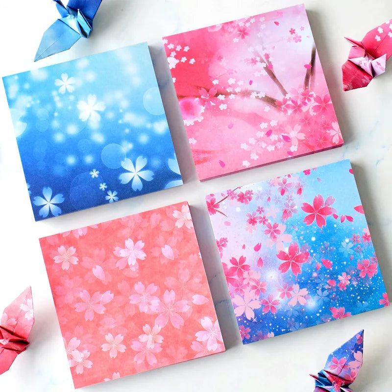 400Sheets Origami Paper Craft Folding Lucky Wish Paper Crane Craft Double Sided Folding Lucky Wish Paper DIY Color Scrapbooking