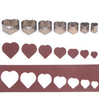 7Pcs Leather Die Cutter Hollow Punching Tool Cutting Mold Punching Die Set for Handmade DIY Leather Craft 20/25/30/35/40/45/50mm