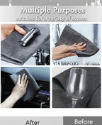 1/3/5/10Pcs Magic Cleaning Cloths Reusable Microfiber Washing Rags Microfiber Glass Clean Towel Washable Lint-free Cleaning Rags