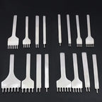 DIY Leather Craft Punching Hole Tool Leather Stitching Sewing Punches 1+2+4+6 Leather craft Spacing Punch Tools 3/4/5/6mm