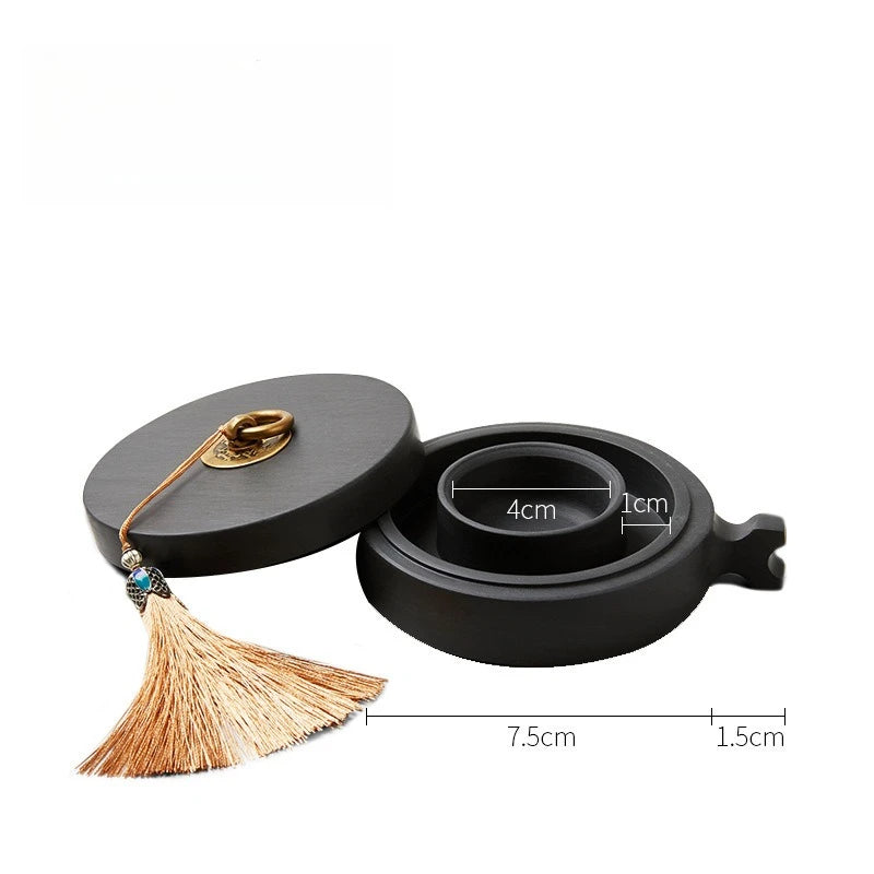 Double Circle Moisturizing Anti-evaporation Non-drying Ink Inkstone Brush Ink Calligraphy Special Belt Cover