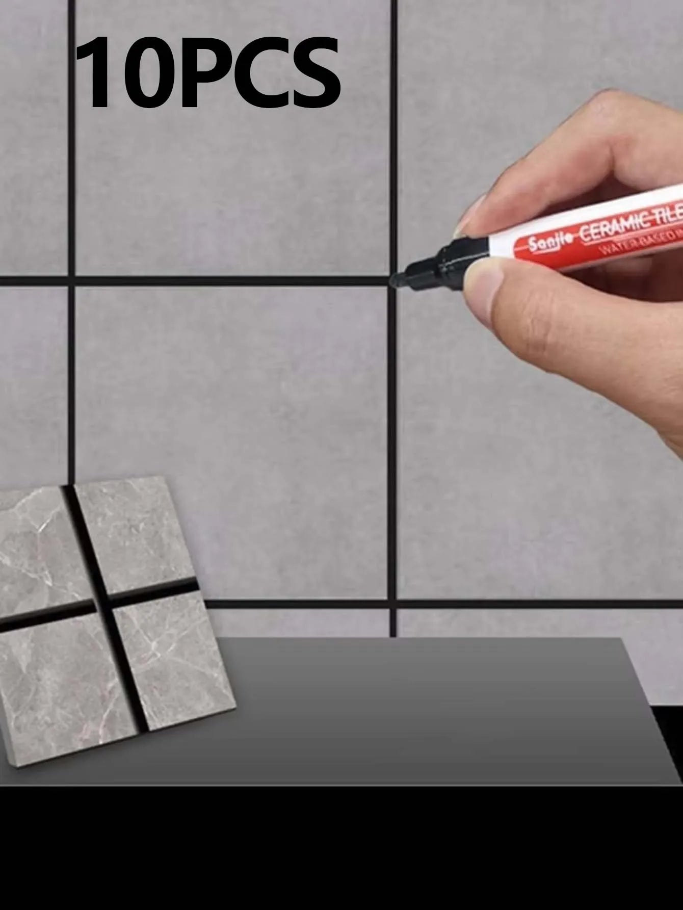 1/5/10PC  Waterproof Marker Pen Wall Seam Repair Tiles Grout Markers Pens Floor Bathroom Decontamination Paint Brush Tools
