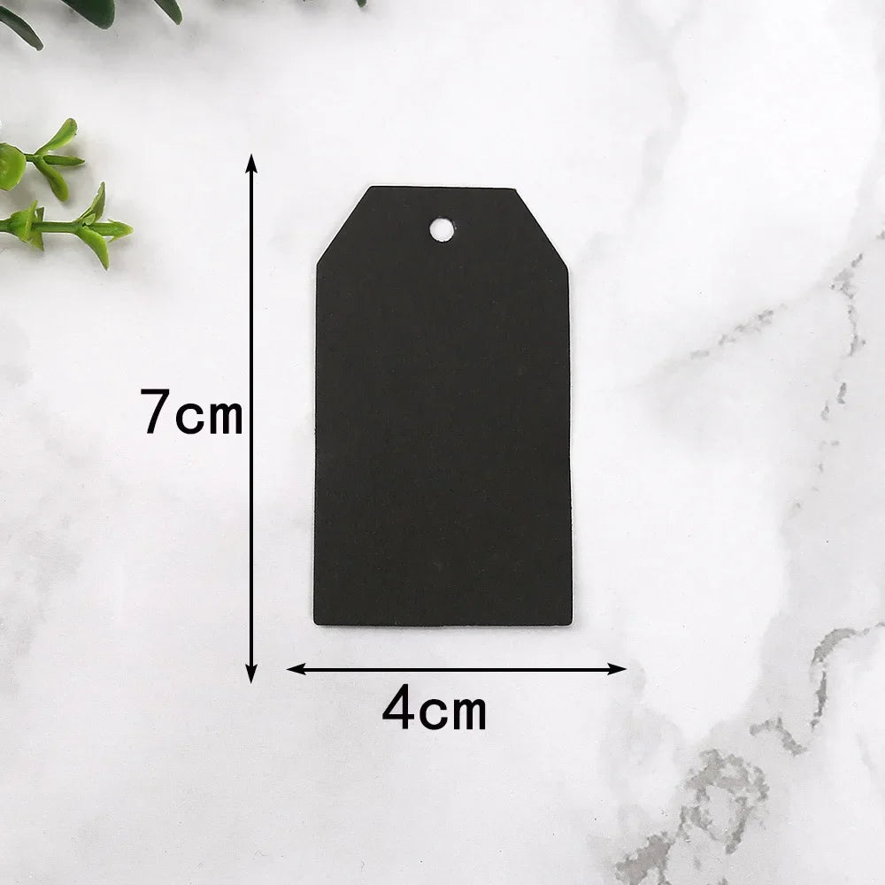 100pcs Small Kraft Paper Gift Price Tags for Wedding Birthday Party Decoration And Jewelry Pricing