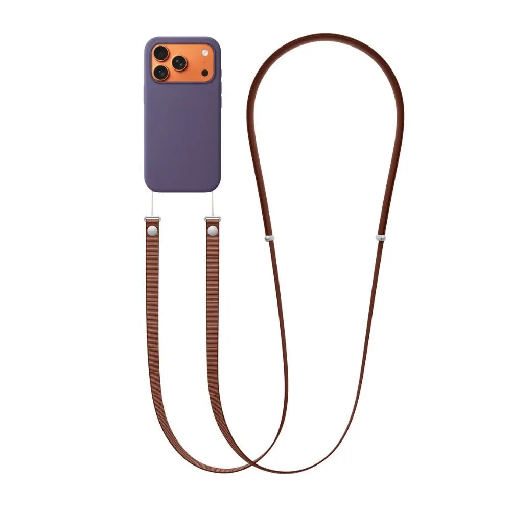 Adjustable Case Magnetic Phone Lanyard Anti-loss Durable Phone Crossbody Lanyard Woven Neck Strap for iPhone 17/Air/17 Pro Max