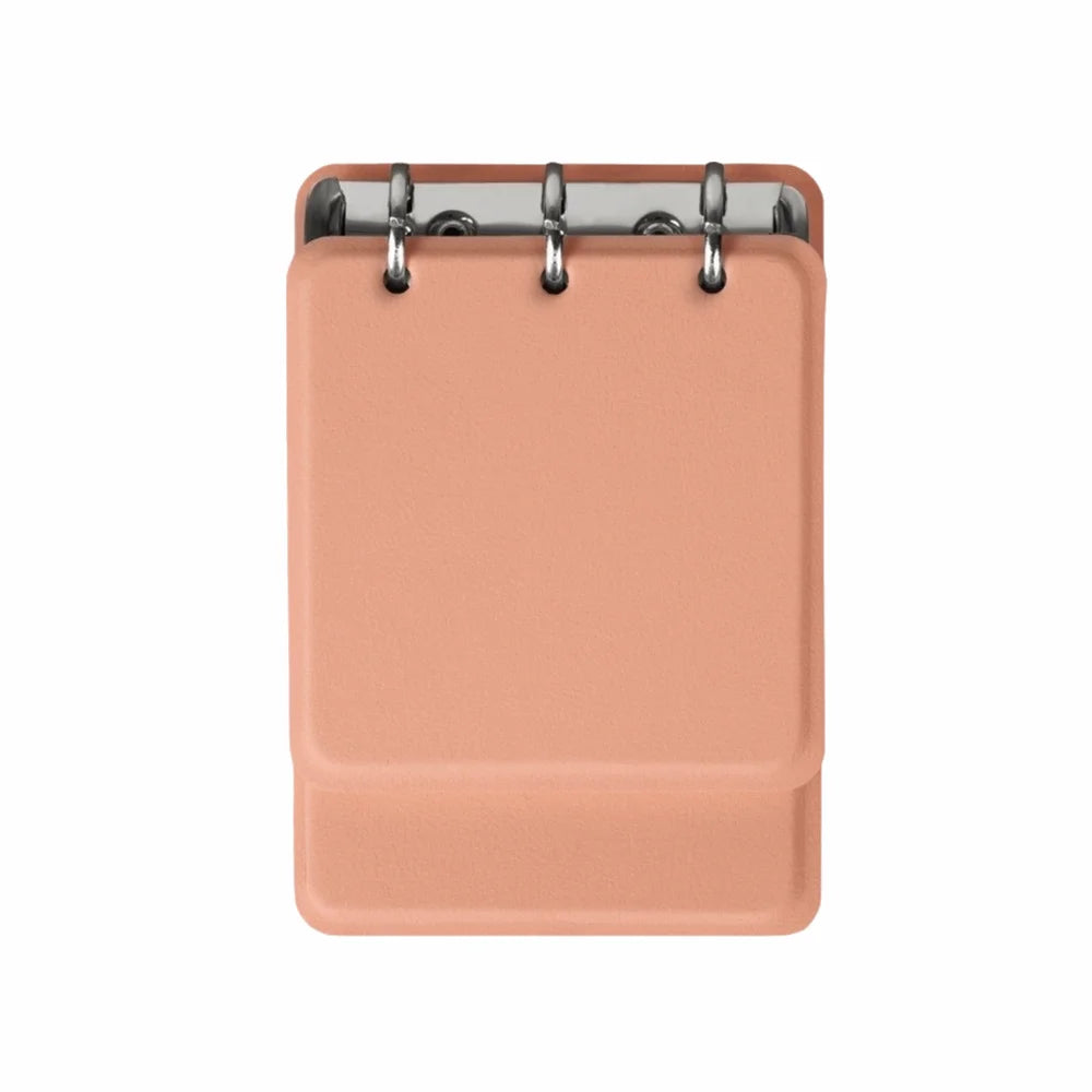 Multi-functional 3-Ring Binder Loose-Leaf Notebook PU Leather Cover Portable Notepad Refillable Memo Pad School Office Supplies